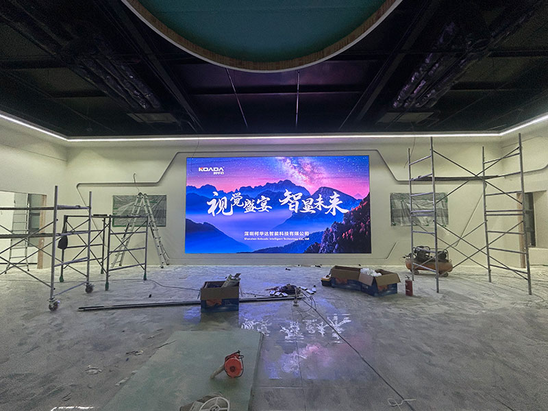 云南省昭通市昭通东站中铁十局有限公司应用柯华达P2室内全彩LED显示屏