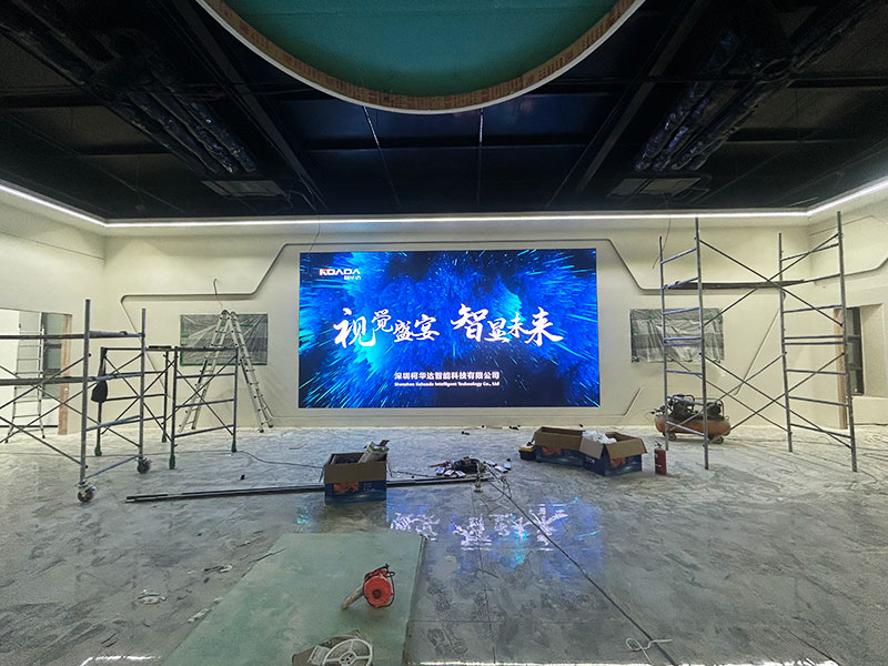 云南省昭通市昭通东站中铁十局有限公司应用柯华达P2室内全彩LED显示屏